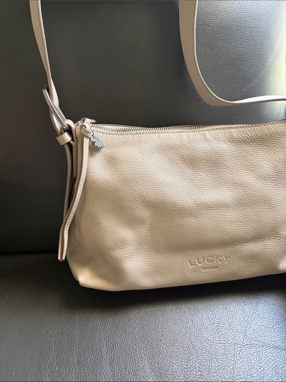Lucky Brand Vintage Leather Shoulder Bag Purse